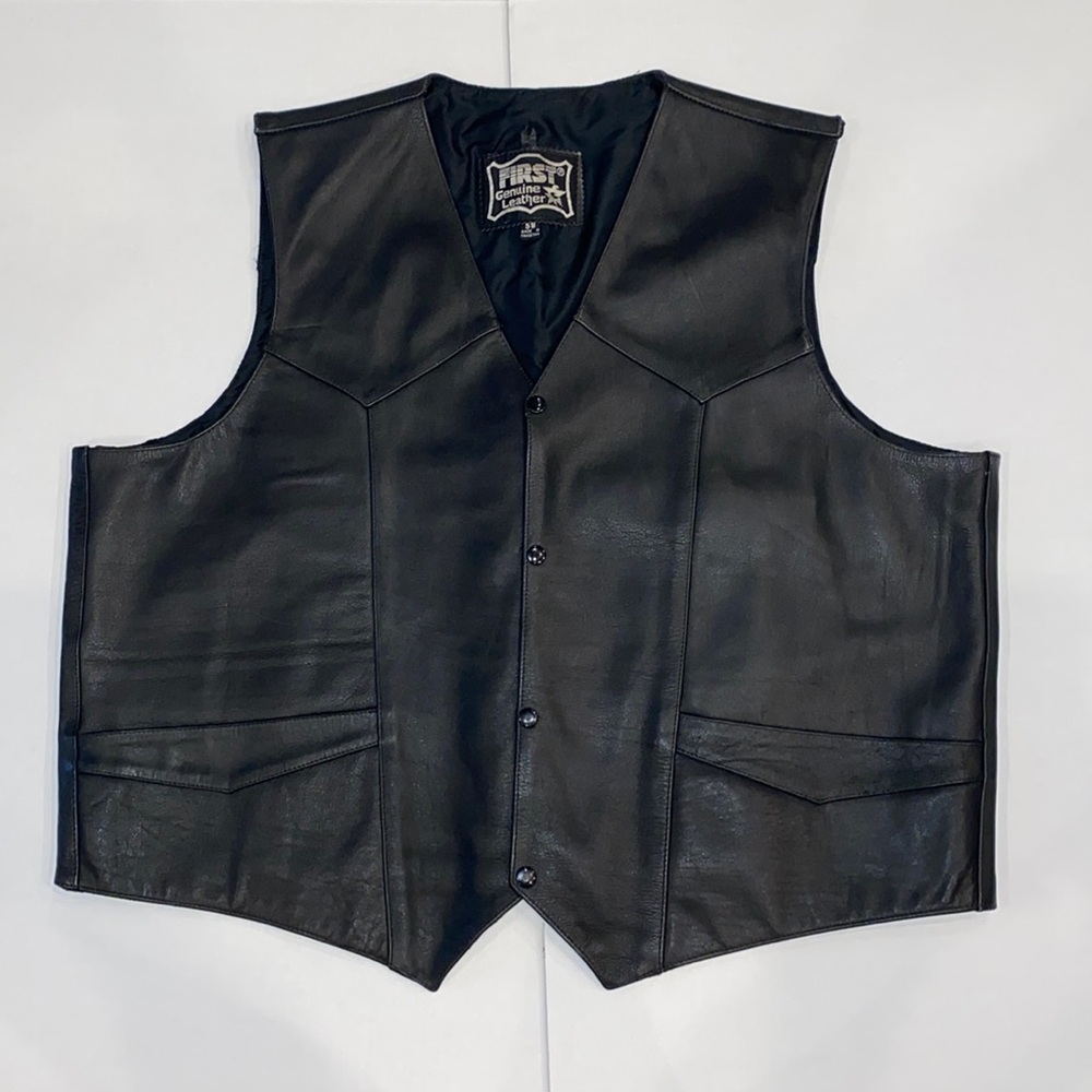 Vintage First Genuine Leather Vest‎